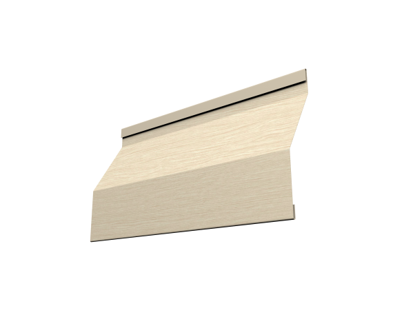 Ламель забора жалюзи Milan Slim 0,45 Print Elite с пленкой Milky Wood TwinColor