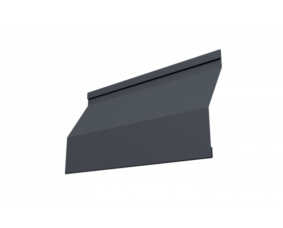 Ламель забора жалюзи Milan Slim 0,45 PE-Double RAL 7024 мокрый асфальт