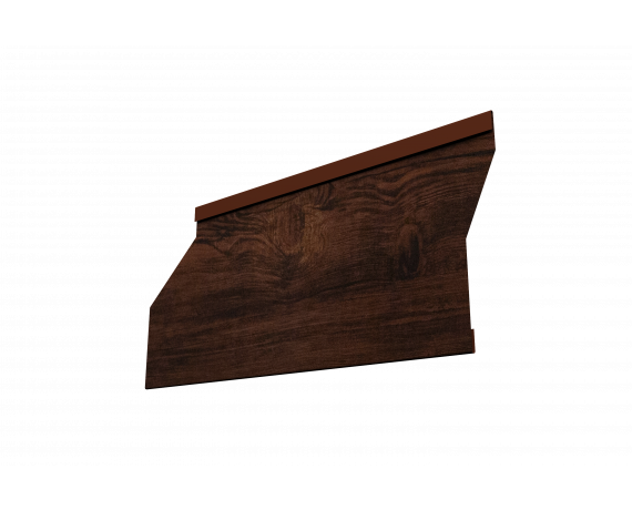 Ламель забора жалюзи Milan Slim 0,45 Print Elite Cherry Wood TwinColor