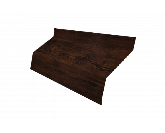 Ламель забора жалюзи Milan new gofr 0,45 Print Elite с пленкой Cherry Wood TwinColor