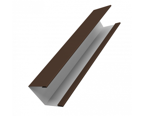 Крышка жалюзи Milan Slim 0,45 Drap RAL 8017 шоколад (2,5м)