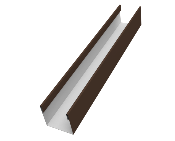 Стойка жалюзи Milan Slim 0,45 Drap RAL 8017 шоколад (1,8м)