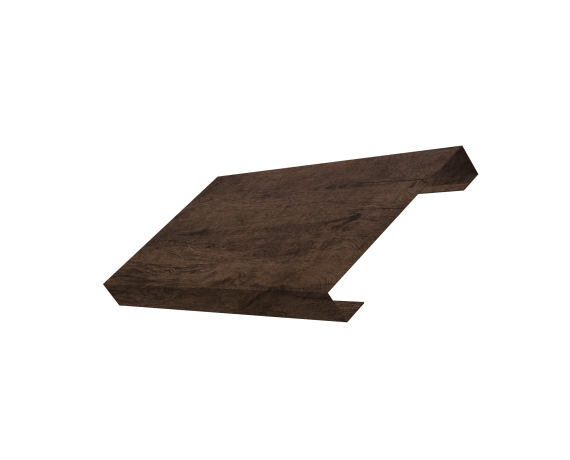 Ламель лицевая 125 забора жалюзи Texas 0,45 Print Elite с пленкой Antique Wood TwinColor