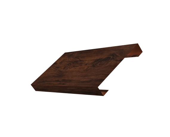 Ламель лицевая 125 забора жалюзи Texas 0,45 Print Elite с пленкой Cherry Wood TwinColor