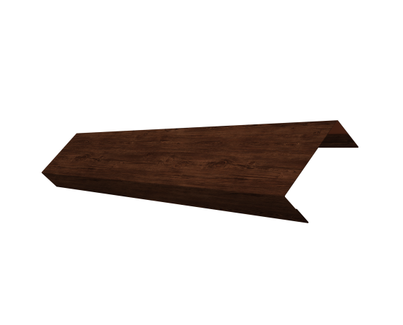 Ламель лицевая 50 забора жалюзи Texas 0,45 Print Elite с пленкой Cherry Wood TwinColor