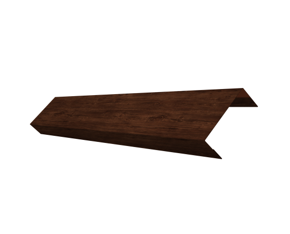 Ламель обратная 50 забора жалюзи Texas 0,45 Print Elite с пленкой Cherry Wood TwinColor