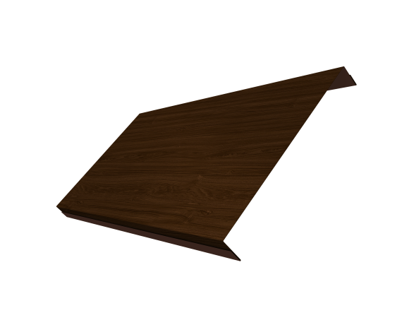 Ламель обратная 200 забора жалюзи Texas 0,45 Print Elite с пленкой Choco Wood TwinColor