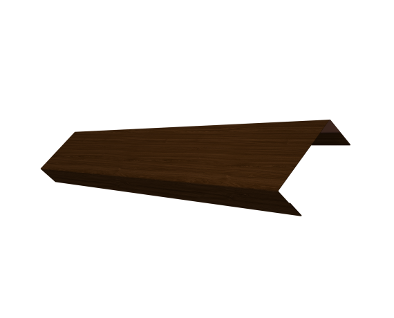 Ламель обратная 50 забора жалюзи Texas 0,45 Print Elite с пленкой Choco Wood TwinColor