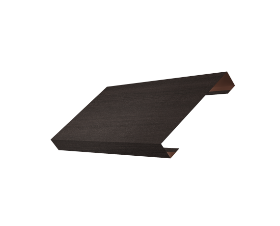 Ламель лицевая 125 забора жалюзи Texas 0,45 Print Elite с пленкой Coffee Wood TwinColor