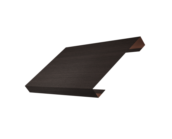 Ламель лицевая 150 забора жалюзи Texas 0,45 Print Elite с пленкой Coffee Wood TwinColor
