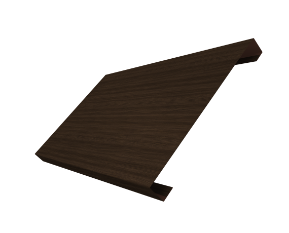 Ламель лицевая 200 забора жалюзи Texas 0,45 Print Elite с пленкой Coffee Wood TwinColor