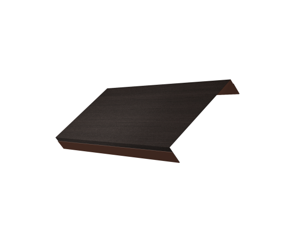 Ламель обратная 150 забора жалюзи Texas 0,45 Print Elite с пленкой Coffee Wood TwinColor
