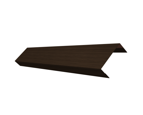Ламель обратная 50 забора жалюзи Texas 0,45 Print Elite с пленкой Coffee Wood TwinColor