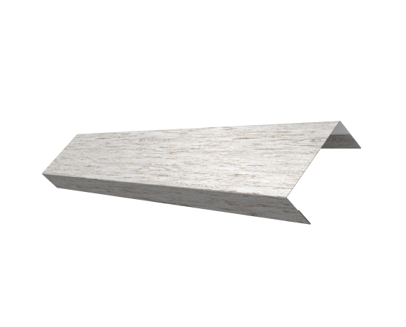 Ламель лицевая 50 забора жалюзи Texas 0,45 Print Elite с пленкой Snow Wood TwinColor