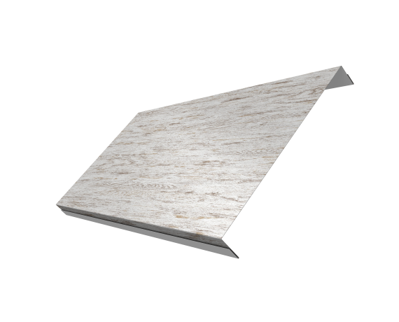 Ламель обратная 200 забора жалюзи Texas 0,45 Print Elite с пленкой Snow Wood TwinColor