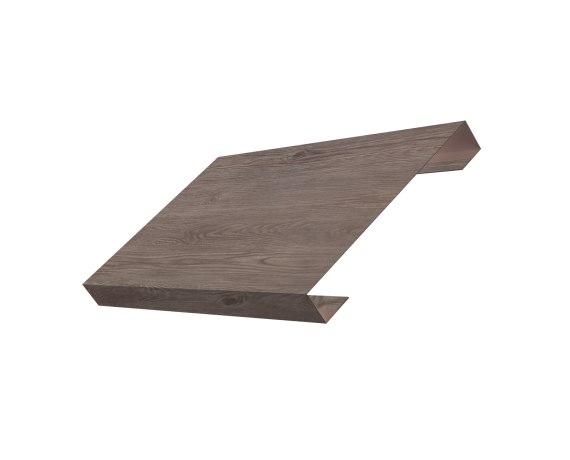 Ламель лицевая 150 забора жалюзи Texas 0,45 Print Elite с пленкой White Wood TwinColor