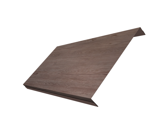 Ламель обратная 200 забора жалюзи Texas 0,45 Print Elite с пленкой White Wood TwinColor