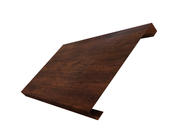 Ламель лицевая 200 забора жалюзи Texas 0,45 Print Premium с пленкой Cherry Wood Dark FTC