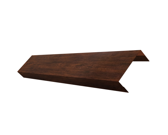 Ламель лицевая 50 забора жалюзи Texas 0,45 Print Premium с пленкой Cherry Wood Dark FTC