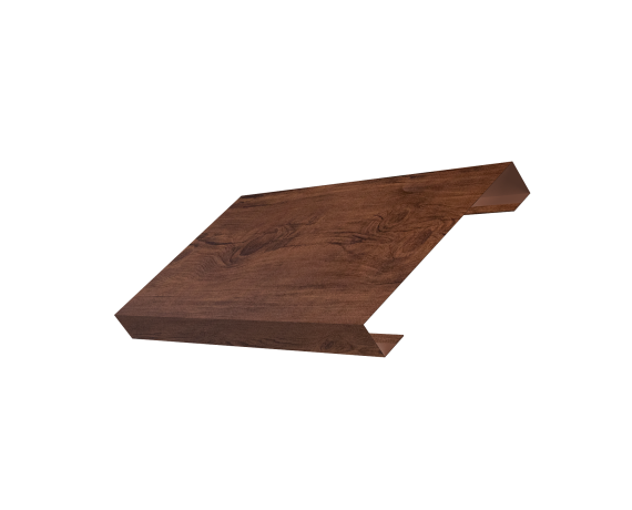 Ламель лицевая 125 забора жалюзи Texas 0,45 Print Premium с пленкой Cherry Wood Fresh TwinColor
