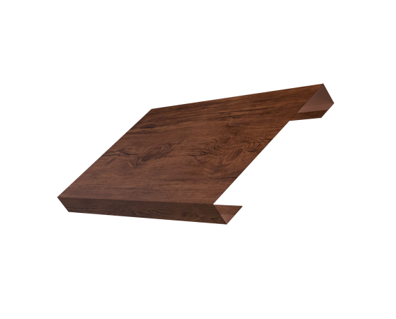 Ламель лицевая 150 забора жалюзи Texas 0,45 Print Premium с пленкой Cherry Wood Fresh TwinColor