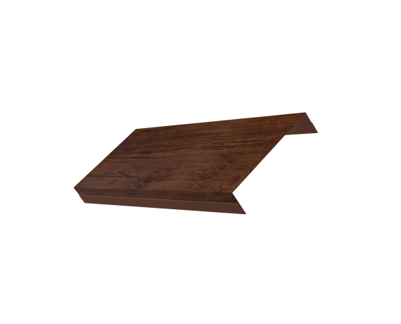 Ламель обратная 125 забора жалюзи Texas 0,45 Print Premium с пленкой Cherry Wood Fresh TwinColor