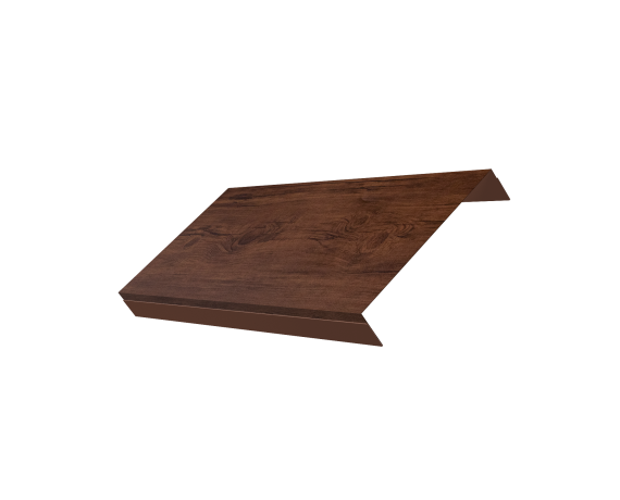 Ламель обратная 150 забора жалюзи Texas 0,45 Print Premium с пленкой Cherry Wood Fresh TwinColor