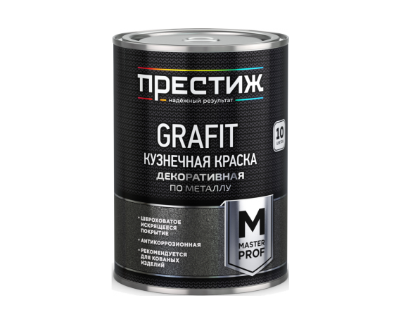 Престиж Краска кузнечная Графит 0,9 кг золотистая