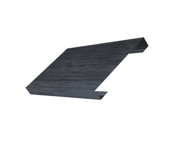 Ламель лицевая 150 забора жалюзи Texas 0,45 Print Premium с пленкой Grey Wood TwinColor