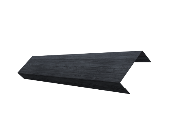 Ламель лицевая 50 забора жалюзи Texas 0,45 Print Premium с пленкой Grey Wood TwinColor