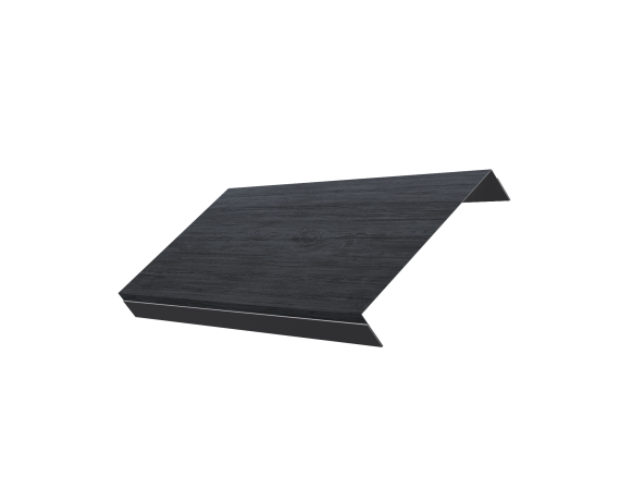 Ламель обратная 150 забора жалюзи Texas 0,45 Print Premium с пленкой Grey Wood TwinColor