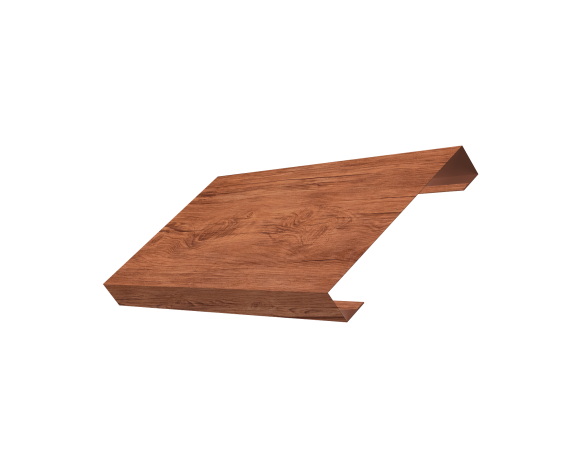 Ламель лицевая 150 забора жалюзи Texas 0,45 Print Premium с пленкой Rowan Wood Intense FTC