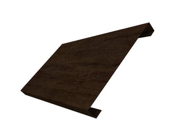 Ламель лицевая 200 забора жалюзи Texas 0,45 Print-Double Elite с пленкой Antique Wood