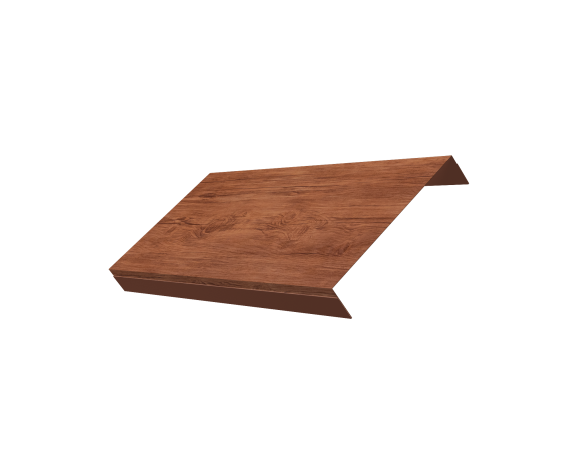 Ламель обратная 150 забора жалюзи Texas 0,45 Print Premium с пленкой Rowan Wood Intense FTC