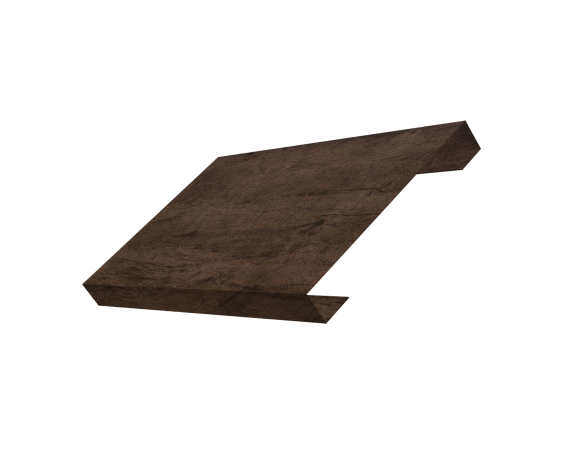 Ламель лицевая 150 забора жалюзи Texas 0,45 Print-Double Elite с пленкой Antique Wood