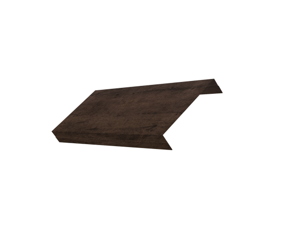 Ламель обратная 125 забора жалюзи Texas 0,45 Print-Double Elite с пленкой Antique Wood