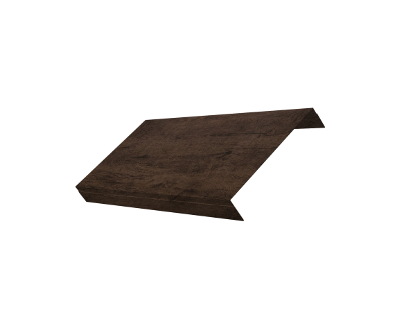 Ламель обратная 150 забора жалюзи Texas 0,45 Print-Double Elite с пленкой Antique Wood