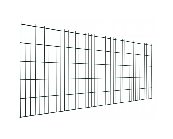 Панель BASTION 1,03*2,5 м, ячейка 200*55 мм, пруток 5/6 мм RAL 6005 Зеленый GL