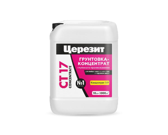 Грунтовка-концентрат глубокого проникновения CERESIT CT17 10 л