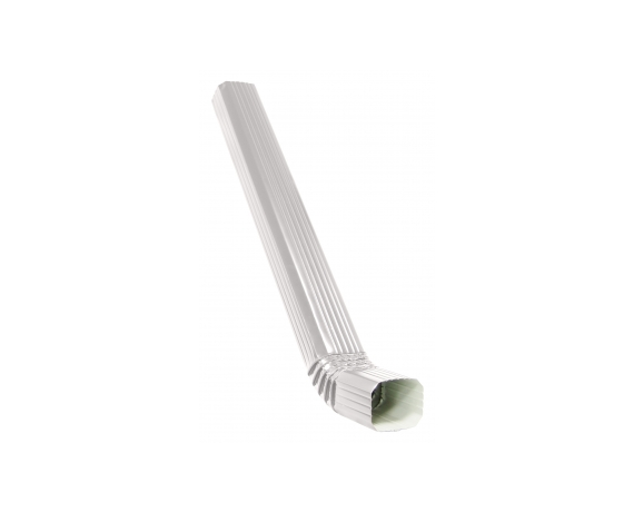 Труба прямоугольная с коленом 3м Vortex RAL 9003