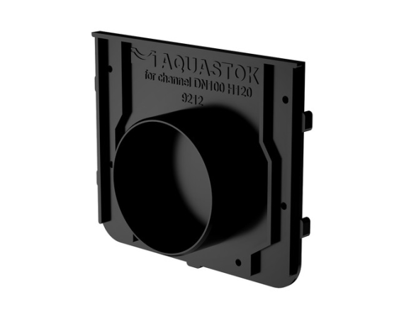 Заглушка торцевая пластиковая для DN100 H120-H180, класс нагрузки Е600 Aquastok