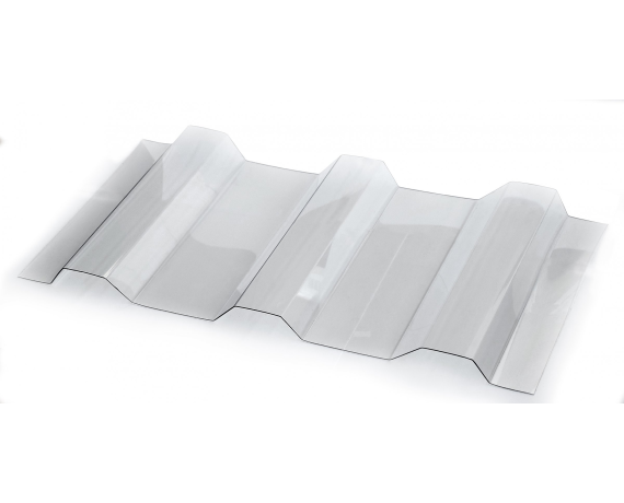 Поликарбонат профилированный прозрачный Safplast МП/С-20 0,8*1150*6000 мм