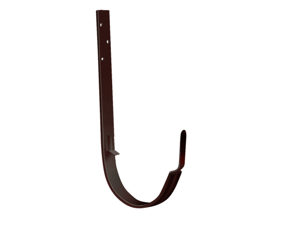 Крюк длинный полукруглый Optima 125мм RAL 8017 Matt