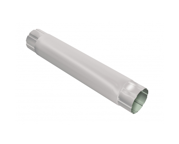 Труба круглая 1м Optima 125мм RAL 9003