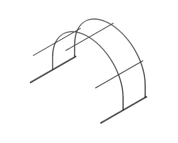 Каркас вставки теплицы Практичная 3м*2м*2м