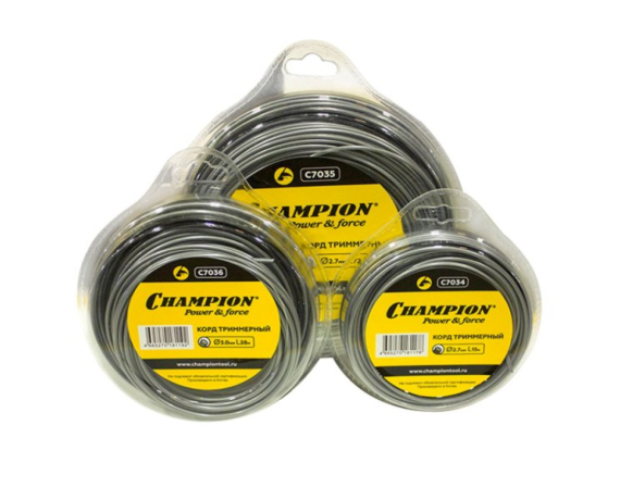 Корд трим. CHAMPION Aluminium  3,0мм*28м (круглый) С7036