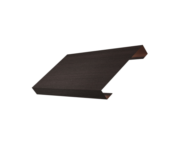 Ламель лицевая 125 жалюзи Texas 0,45 Print Elite с пленкой Coffee Wood TwinColor 1.49