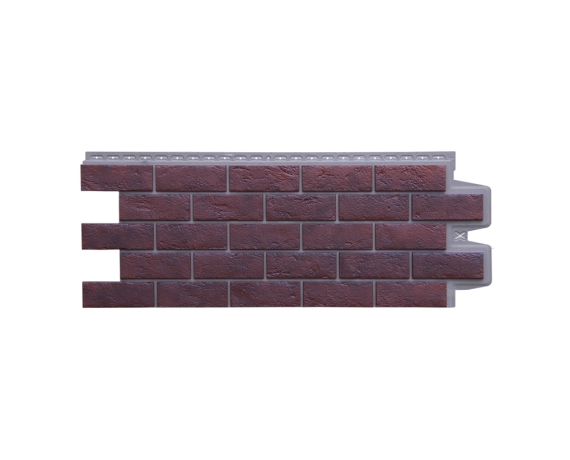 Фасадная панель Grand Line Состаренный кирпич Design Plus кофе темно-бежевый шов