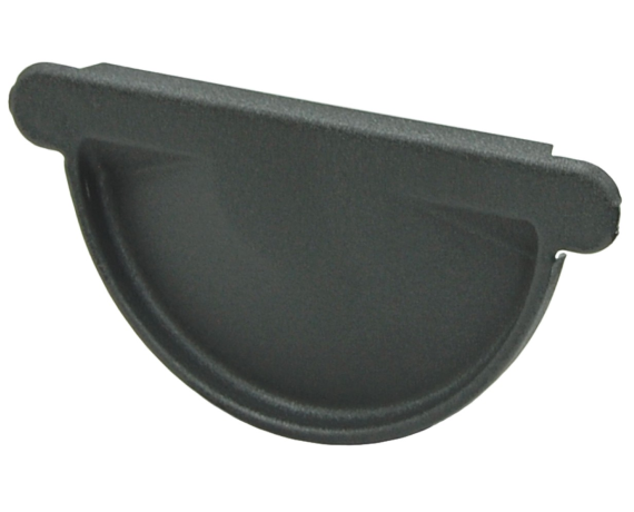 Заглушка желоба Optima Matt 125мм RAL 7024