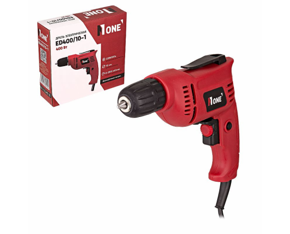 Дрель ED400/10-1 Number one (400Вт,2-х муфт патрон,10мм,рег.обор)